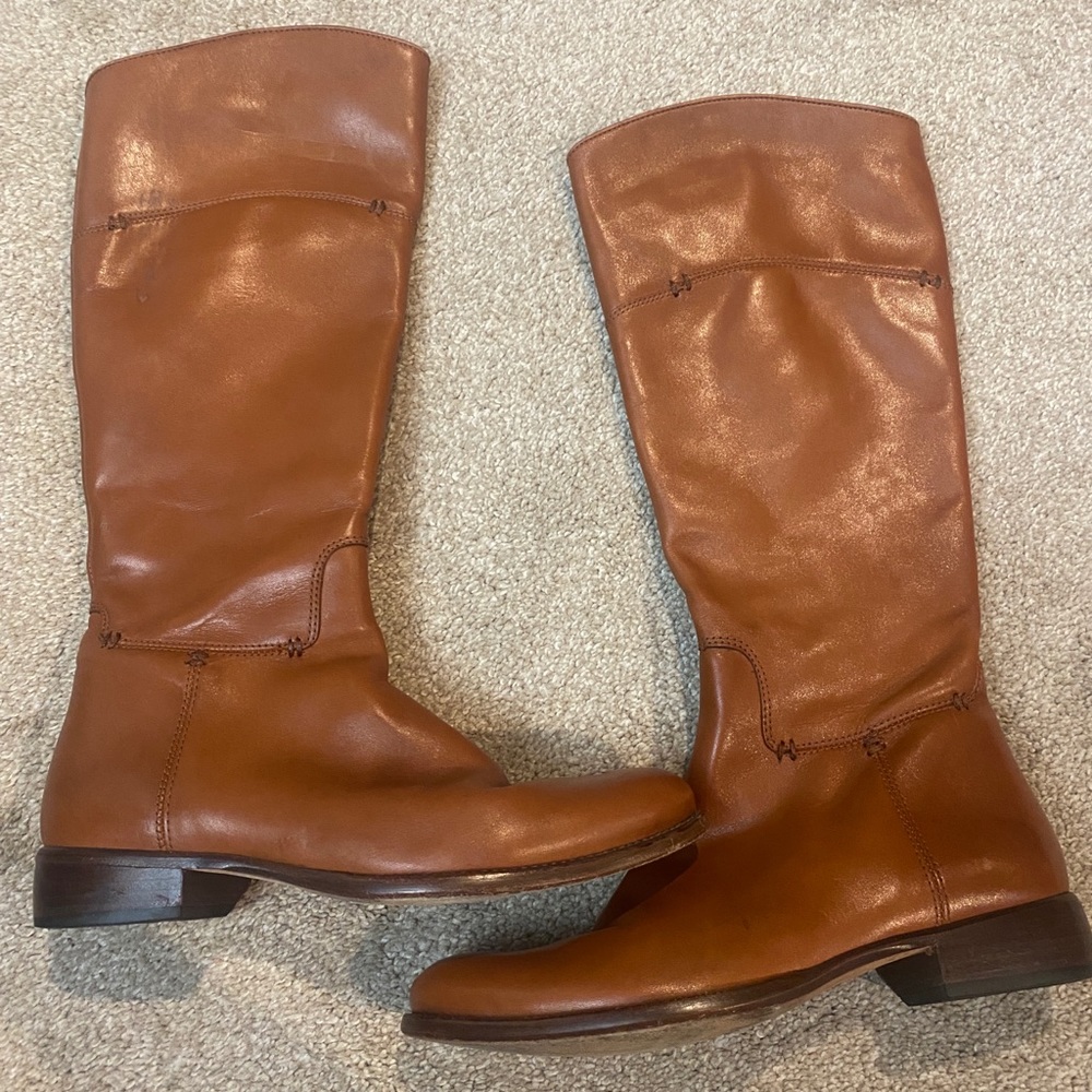 Corso come TALL Leather Motorcycle Boots Women's Size 6